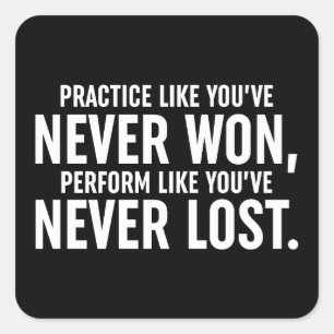 Adesivo Quadrado Pratique como você nunca ganhou