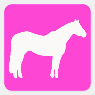 Adesivo Quadrado Pratos Temáticos de Festa de Cavalo Limpeza Fácil