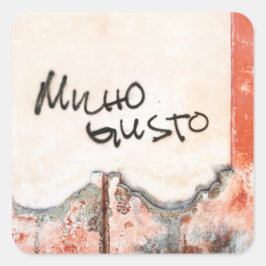 Adesivo Quadrado Prazer em conhecê-lo