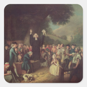 Adesivo Quadrado Preaching de George Whitefield