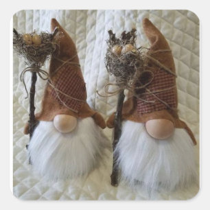 ADESIVO QUADRADO PRECIOSO **GNOME DE NATAL"