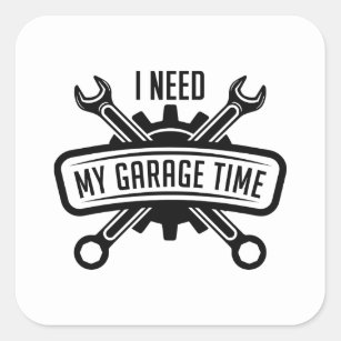 Adesivo Quadrado Preciso Do Meu Tempo De Garagem