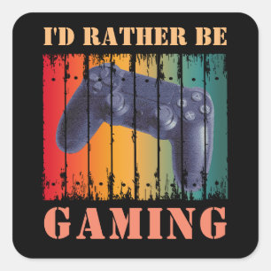 Adesivo Quadrado Preferencialmente ESTAR JOGANDO