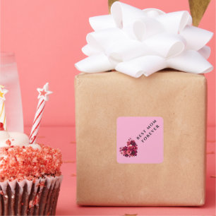 Adesivo Quadrado Premier Sticker - Melhor Mãe para Sempre