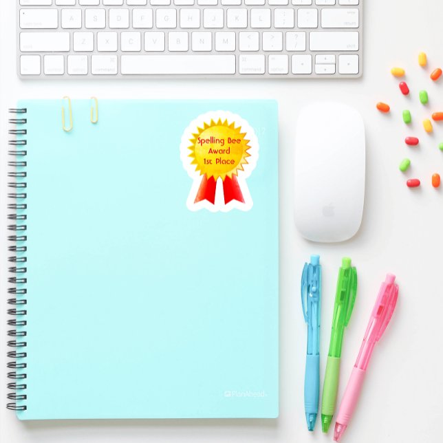 Adesivo Quadrado Prêmio 1 rua de abelhas Ortografia (Criador carregado)