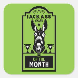 Adesivo Quadrado Prêmio de Jackass