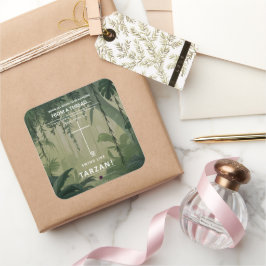 Adesivo Quadrado Prendendo em um Thread