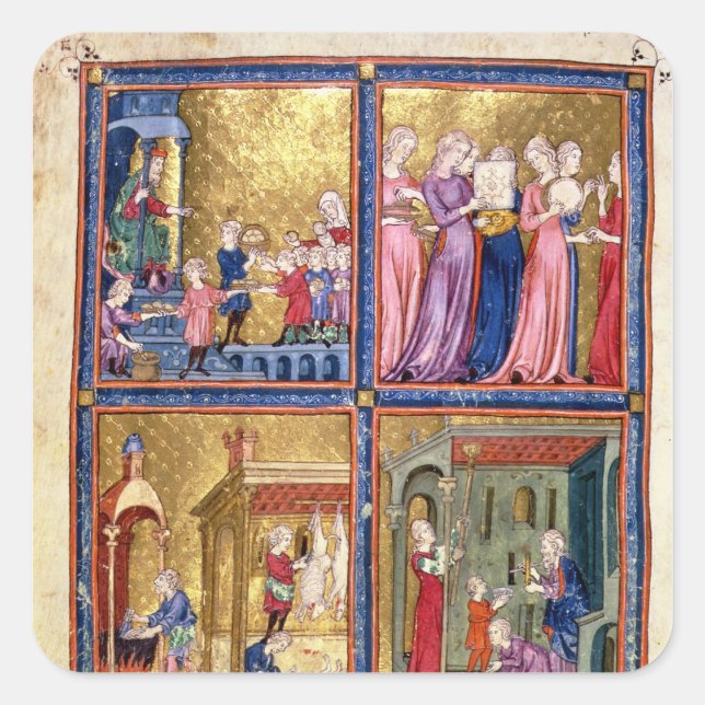 Adesivo Quadrado Preparativos para a passagem (Frente)