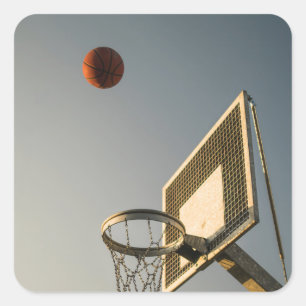 Adesivo Quadrado Presente bonito de Basquete