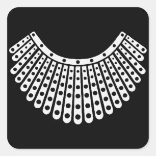 Adesivo Quadrado Presente de advogado, colarinho dissidente RBG Rut