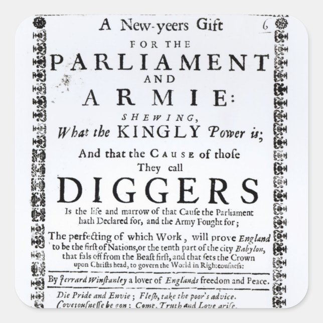 Adesivo Quadrado Presente de Ano Novo (Frente)