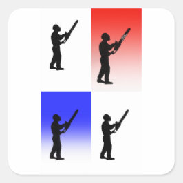 Adesivo Quadrado Presente de natal do cirurgião aborista