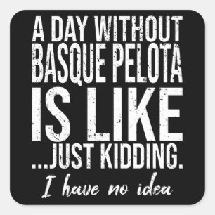 Adesivo Quadrado Presente esportivo basco Pelota
