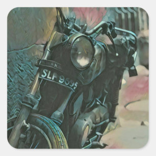 Adesivo Quadrado Presente para motociclistas