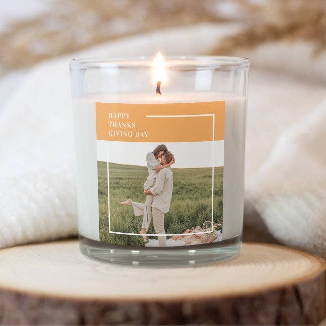 Adesivo Quadrado Presente para o Dia de Ação de Graças da Família M (Criador carregado)