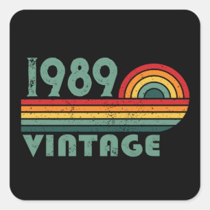 Adesivo Quadrado Presentes de 35 anos personalizados