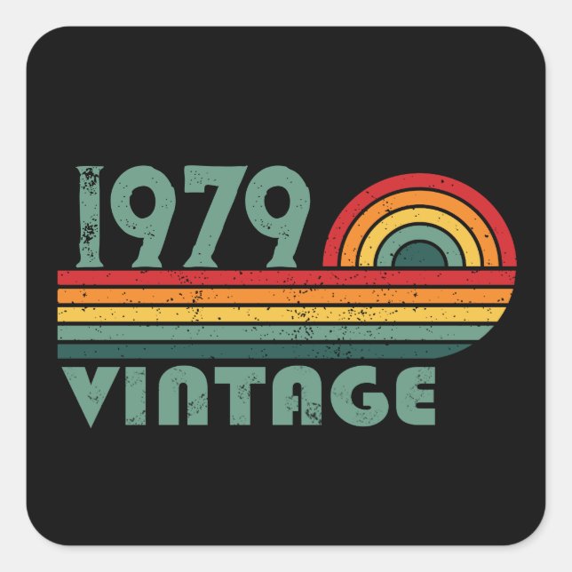 Adesivo Quadrado Presentes de 45 anos personalizados (Frente)