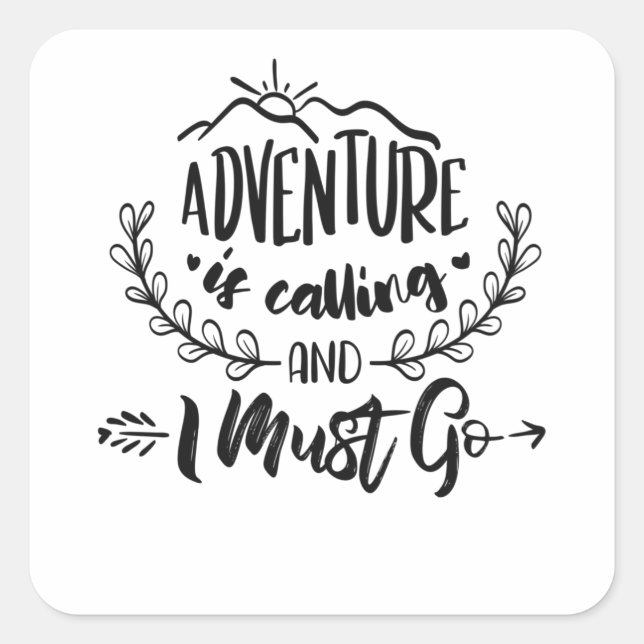 Adesivo Quadrado Presentes do Campo de Itinerância de Campos Extern (Frente)