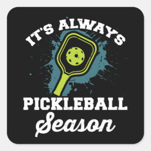 Adesivo Quadrado Presentes Engraçados De Pickleball