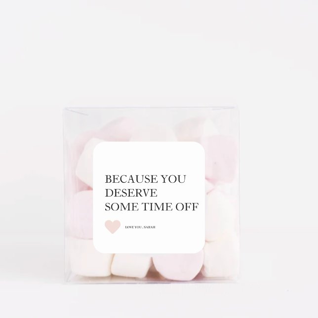 Adesivo Quadrado Presentes especiais de Dia de as mães personalizad (Criador carregado)