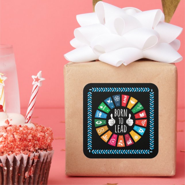 Adesivo Quadrado Presentes modernos inspiradores de tendências para (Festa)