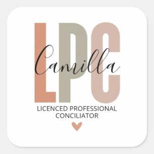 Adesivo Quadrado Presentes para Conselheiro Profissional Licenciado