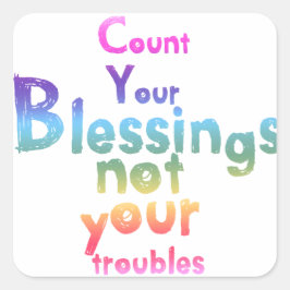 Adesivo Quadrado Presentes para levantar seus espíritos e iluminar 