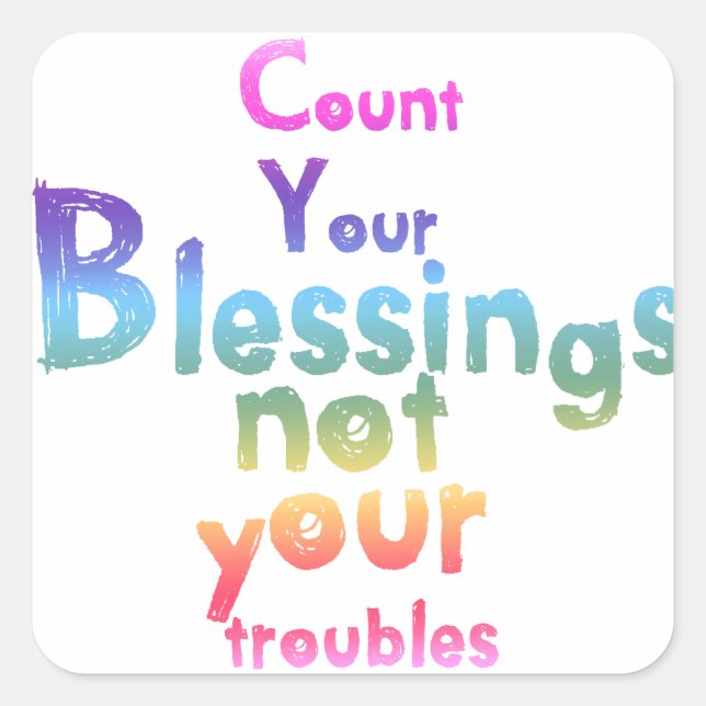 Adesivo Quadrado Presentes para levantar seus espíritos e iluminar  (Frente)