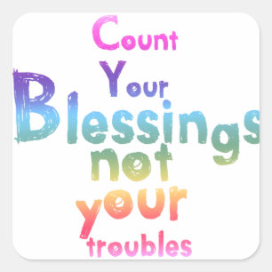 Adesivo Quadrado Presentes para levantar seus espíritos e iluminar