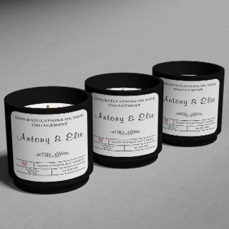 Adesivo Quadrado Presentes personalizados de Noivado para Casal