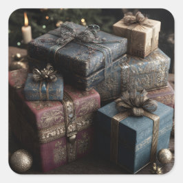 Adesivo Quadrado Presents