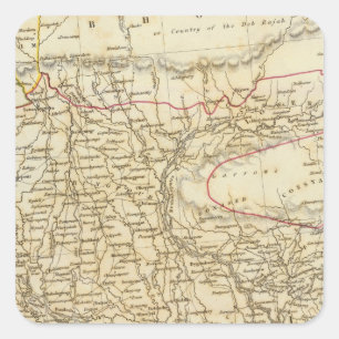 Adesivo Quadrado Presidência de India VIII Bangladesh