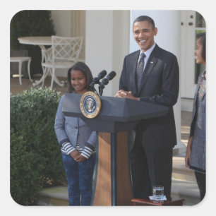 Adesivo Quadrado Presidente Barack Obama perdoa o
