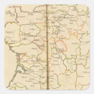 Adesivo Quadrado Presidente da França