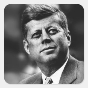Adesivo Quadrado Presidente de John F. Kennedy
