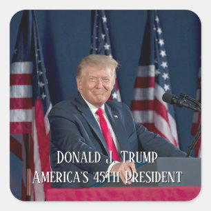 Adesivo Quadrado Presidente Donald J. Trump Mt Rushmore fala