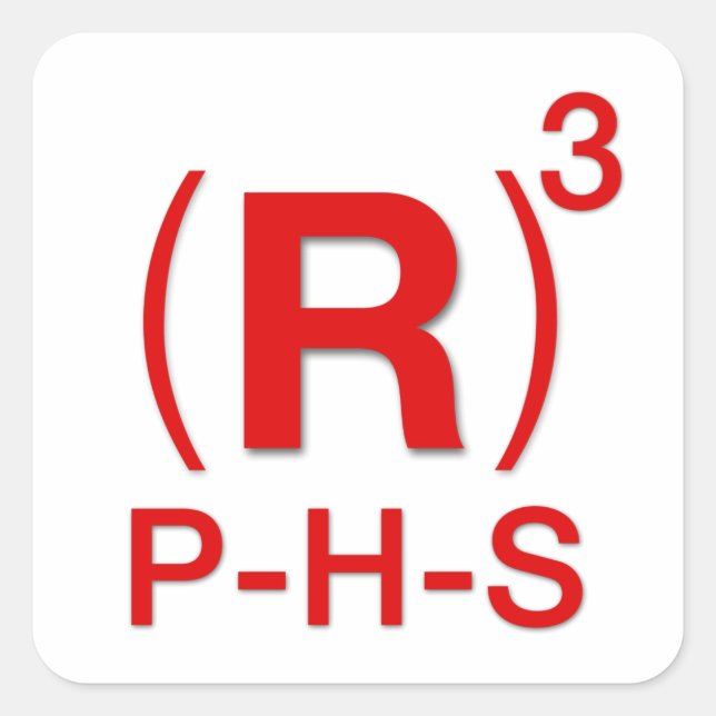 Adesivo Quadrado Presidente republicano, Câmara e Senado (Frente)