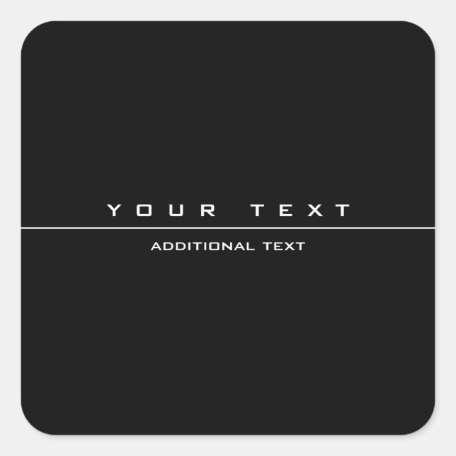 Adesivo Quadrado Preto e branco estilizados de forma exclusiva (Frente)