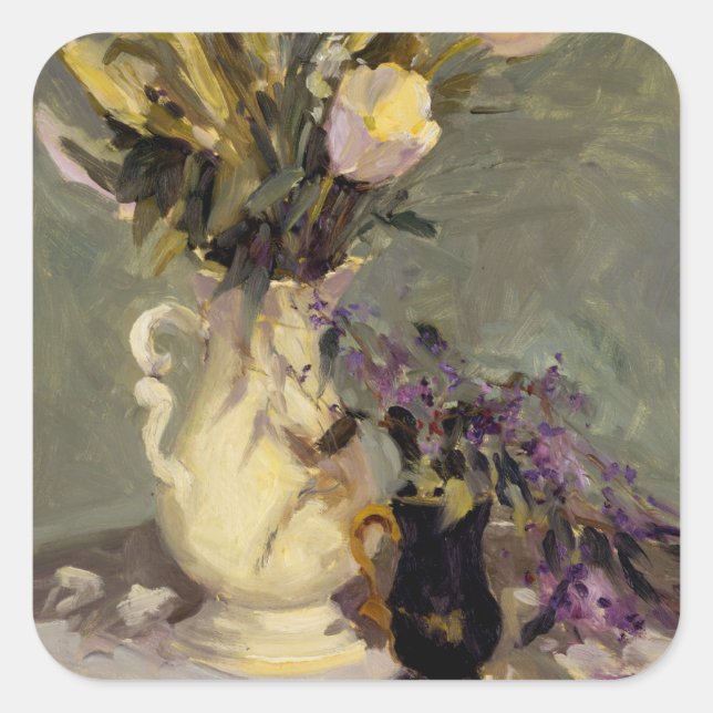 Adesivo Quadrado Preto e Dourado (Frente)