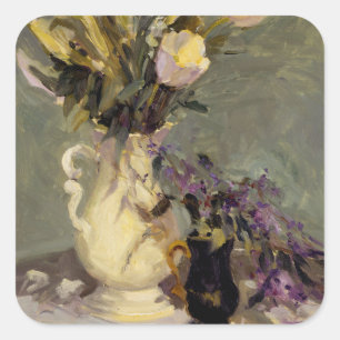 Adesivo Quadrado Preto e ouro