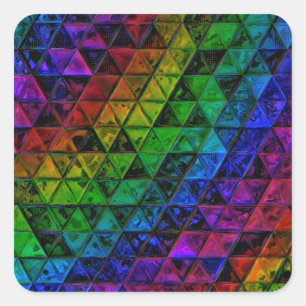 Adesivo Quadrado Pride Glass