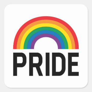 Adesivo Quadrado Pride Rainbow