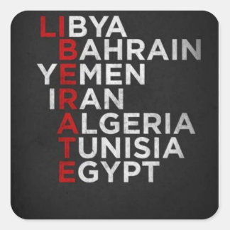 Adesivo Quadrado Primavera Árabe