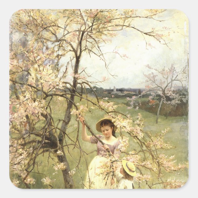 Adesivo Quadrado Primavera, c.1880 (Frente)