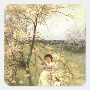 Adesivo Quadrado Primavera, c.1880