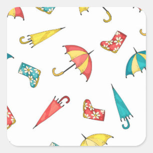 Adesivo Quadrado Primavera Rain I