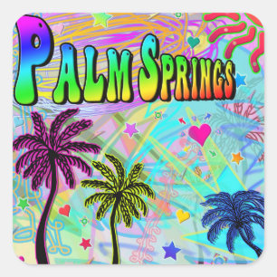 Adesivo Quadrado Primaveras de Palm Vic Romance Sticker