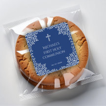 Primeira Comunhão Menino Azul Royal Folhas de Prat