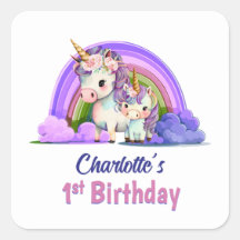 Primeiro aniversario de Unicórnio Roxo Personaliza
