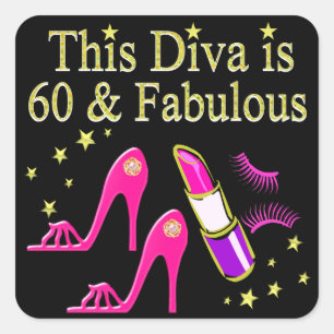 ADESIVO QUADRADO PRIMEIRO ANIVERSÁRIO DIVA DESIGN